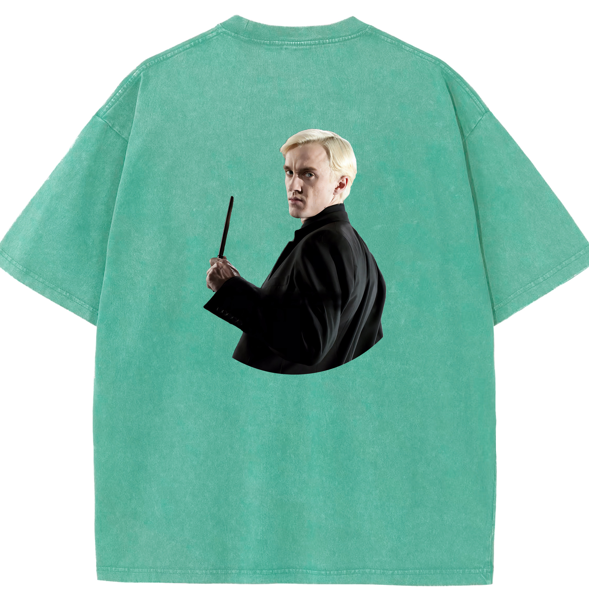 （画像用） Harry Potter ハリー・ポッターシリーズ 綿100% ヴィンテージ風 半袖Tシャツ（背面プリント）